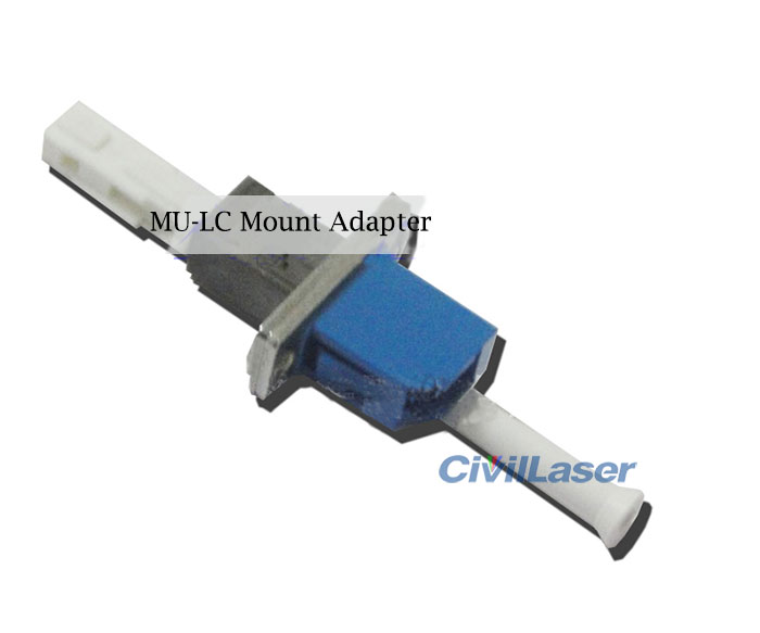 Mu to LC  Fiber Conversion Coupler Singal Core Mount Adapter